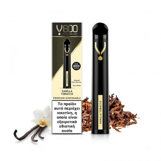 Dinner Lady V800 Vanilla Tobacco Disposable 20mg 2ml