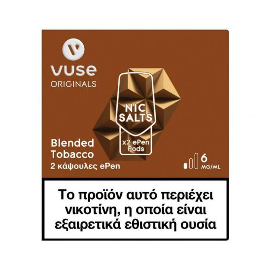 Vuse ePen 3 Caps - Blended Tobacco 6mg/ml